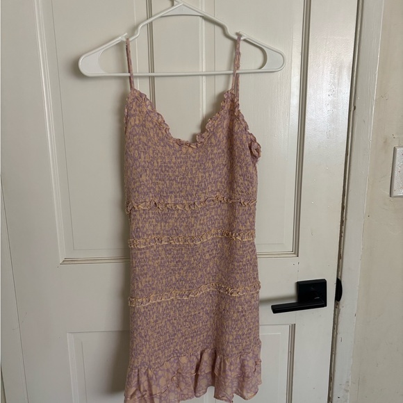 Olivaceous Pink Ruffled Mini Slip Dress - Picture 1 of 3
